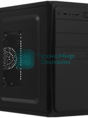 Компьютерный корпус ExeGate EX284023RUS Minitower BA-202 Black, mATX, AA500, 80мм, 2*USB, Audio