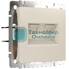 Розетка двойная Werkel Ethernet RJ-45 (айвори матовый) W1181162