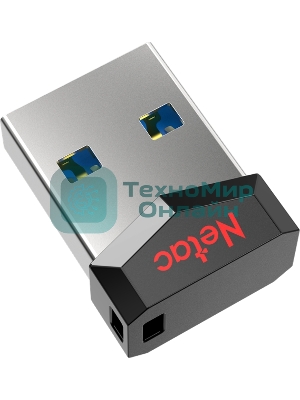 Флешка USB Netac UM81 (NT03UM81N-016G-20BK), 16Gb, USB 2.0, R/W 30/10, черный/красный