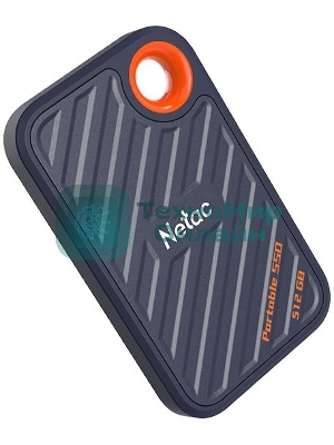 Внешний SSD Netac ZX20, 512 Gb, USB 3.2 Gen 2x2 Type-C, R/W 2000/1800, черный