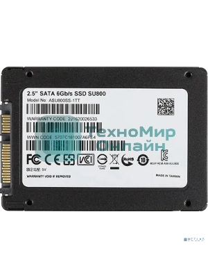 Накопитель SSD ADATA SU800, 1Tb, SATA III, 2.5