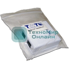 Настенная розетка, 2 порта RJ-45 категории 6, UTP, белая