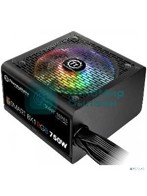 Блок питания Thermaltake Smart PS-SPR-0750NHSABE-1, 750Вт, 80 PLUS Bronze, 120мм, черный
