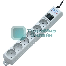 Сетевой фильтр Pilot S S7M 6 розеток 5 евро 7 метров