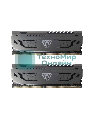 Оперативная память Patriot Viper Steel, DDR4, 16GB (2x8 GB), 3733 MHz, CL17, DIMM, радиатор, черный