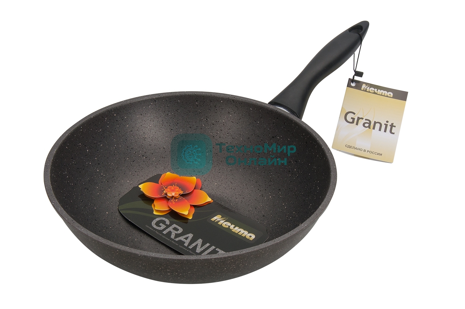 Сковорода Мечта 78701 Гранит 28 см, 78701 Сковорода ВОК 28 см, 