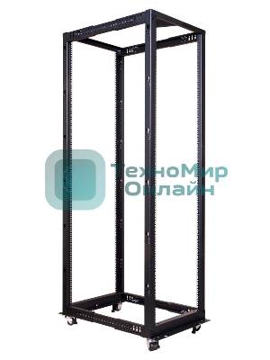 Стойка двухрамная Lanmaster TWT-RACK2-42U-ADJ 42U 480ммX560мм 1000кг черный
