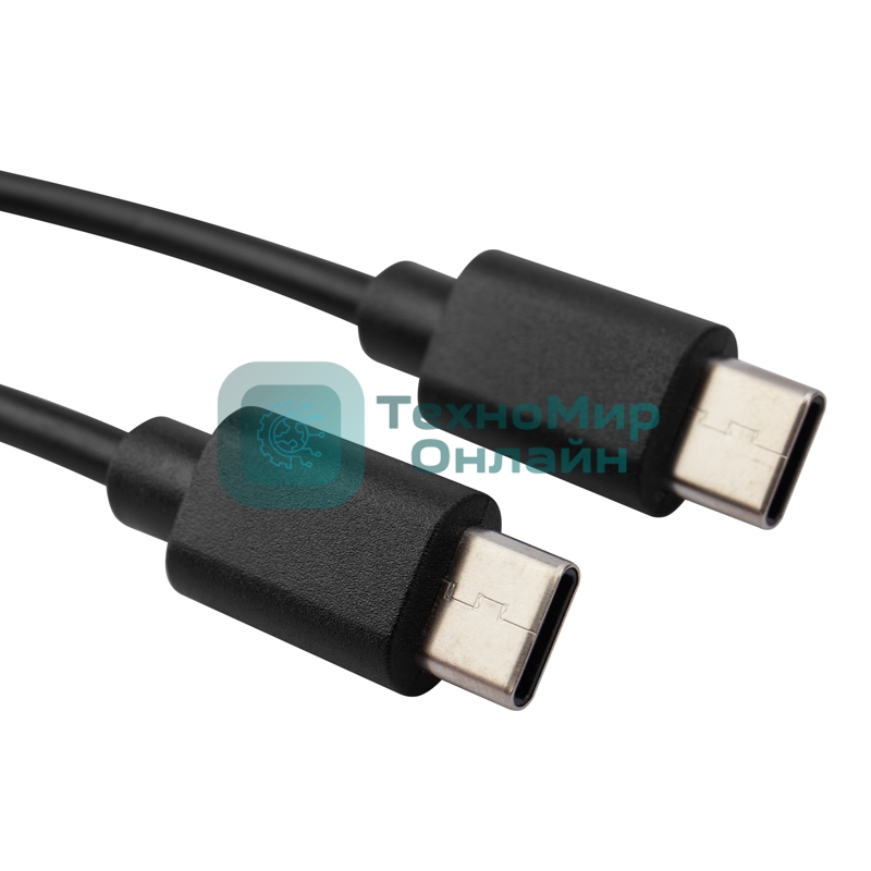 Кабель Rexant Type-C - Type-C 3A/1м/PVC/черный