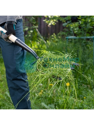 Вилы копальные 4-х рогие, 190x220 мм, широкий зуб, удлиненная тулейка, без черенка (АРТИ)
