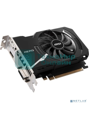 Видеокарта MSI GT 1030 AERO ITX 4GD4 OC Nvidia GT 1030 4Gb, DDR4, PCI-E 3.0, HDMIx1 DVIx1 HDCP