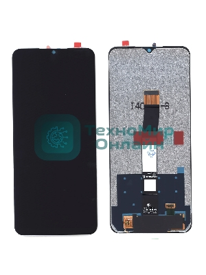 Дисплей (модуль) для Xiaomi Redmi 10C, Poco C40 сборе с тачскрином черный