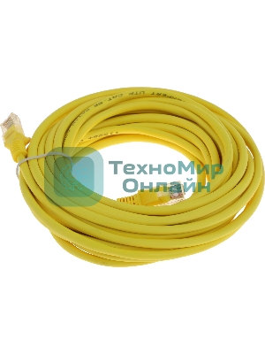 Патч-корд UTP Cablexpert PP12-7.5M/Y cat.5e, 7.5м, литой, многожильный, желтый