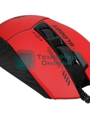 Мышь проводная A4Tech Bloody W95 Max Sports красный/черный оптическая (12000dpi) USB (10but)