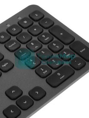 Комплект клавиатура+мышь Oklick 300M беспроводной, USB, 1600 DPI, серый/чёрный