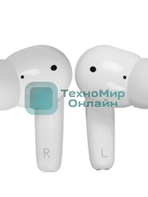 Наушники TWS Tecno Buds 4 белый, внутриканальные, Bluetooth, до 6 ч