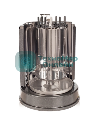 Шашлычница электрическая Kitfort KT-1404, 1400Вт серебристый