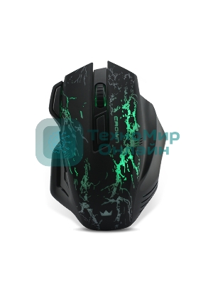 Мышь проводная Crown Gaming CMXG-601 черный, 1800 dpi, USB, кнопки - 7