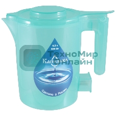 Чайник электрический Капелька, 0,5л., 600Вт, зеленый