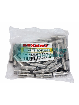 Разъем гнездо TV никель обжим Rexant