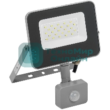 Прожектор IEK LPDO702-20-K03 СДО 07-20Д светодиодный серый с ДД IP44 IEK