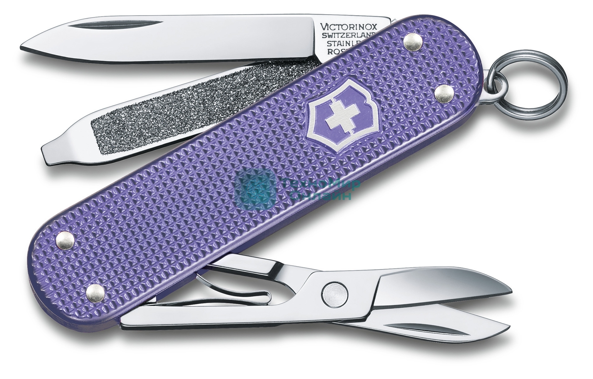 Нож перочинный Victorinox Classic Electric Lavender (0.6221.223G) 58мм 7 функций карт.коробка