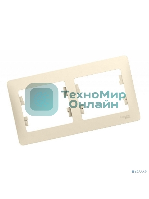 Рамка 2-м Glossa горизонт. беж. SchE GSL000202