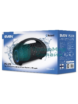 Акустическая система SVEN 370 2.0 черные (2x2W, USB, RGb подсветка)