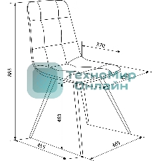 Стул для дома Бюрократ CH-K1 т.серый Holland 18 металл черный на ножках
