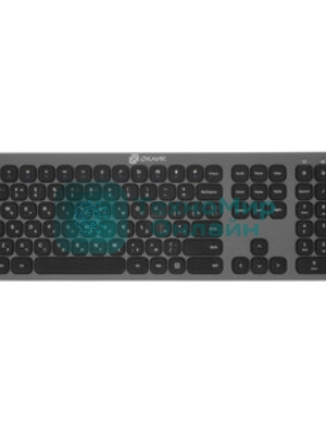 Комплект клавиатура+мышь Oklick 300M беспроводной, USB, 1600 DPI, серый/чёрный