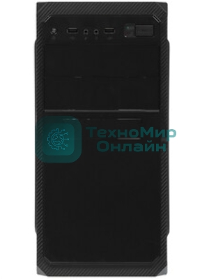 Компьютерный корпус ExeGate EX284023RUS Minitower BA-202 Black, mATX, AA500, 80мм, 2*USB, Audio