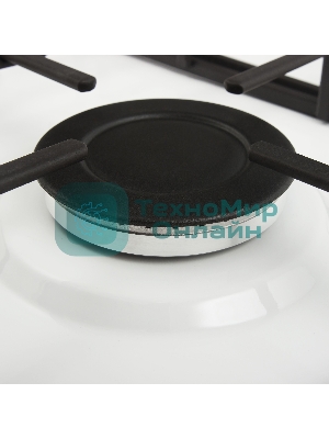 Газовая варочная панель Maunfeld EGHE.32.3EW/G, 2 конфорки, эмалированная сталь, белый