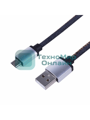 Кабель Rexant USB кабель MicroUSB, шнур в джинсовой оплетке