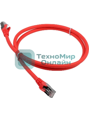 Патч-корд Lanmaster LAN-PC45/S6A-5.0-RD вилка RJ-45-вилка RJ-45 кат.6А 5м красный LSZH