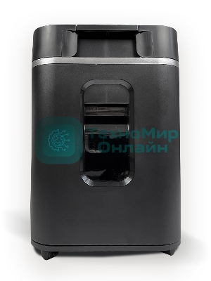 Шредер Heleos АП37-4 черный/серебристый с автоподачей (секр.P-4) фрагменты 220лист. 37лтр. скрепки скобы пл.карты