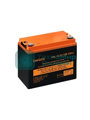 Аккумуляторная батарея ExeGate HRL 12-33 (12V 33Ah, под болт М6)