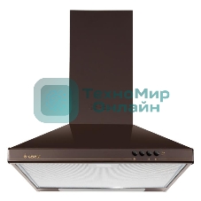 Вытяжка каминная Gefest ВО 11 К47 коричневый, 50 см, 300 куб. м/ч, 75 дБ