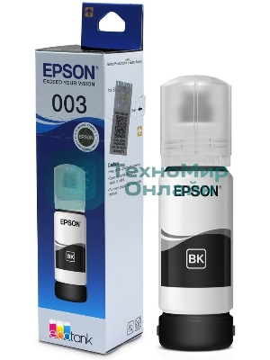 Чернила Epson C13T00V198 черный (65 мл.) для L11050, L1110, L1210, L3101, L3110, L3156, L3210, L3215, L3216, L3250, L3256, L3258, L3260, L3550, L3556, L5290