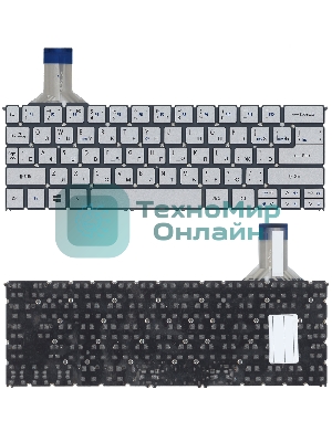 Клавиатура для ноутбука Acer Aspire S7-391 серебристая
