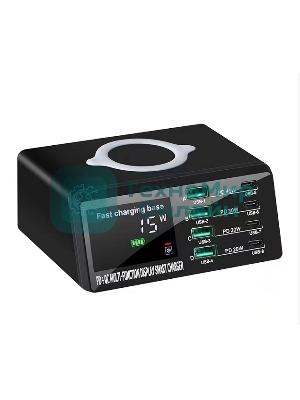 Сетевое зарядное устройство ICharge 8 Max для 9-ти телефонов/ноутбуков с индикацией потребления