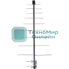 Антенна телевизионная Denn DAE603 25дБ активная черный каб.:8.5м