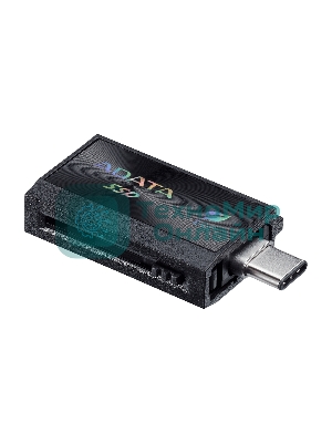 Внешний SSD ADATA SC730, 1TB, USB 3.2 Gen 2 Type-A/Type-C, R/W 600/600, черный