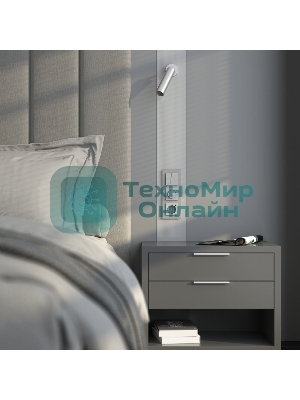 Рамка на 3 поста Senso (серебряный, стекло soft-touch) W0033106