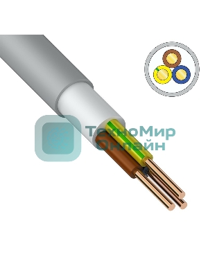 Кабель силовой медный NUM-J 3x2,5 мм² 100 м ГОСТ 31996-2012, ТУ 3520-015-38229892-2015