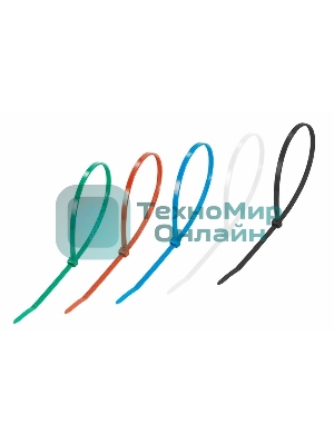 Хомут-стяжкa нeйлонoвая Rexant 400x4,8 мм, цветная, упаковка 25 шт.