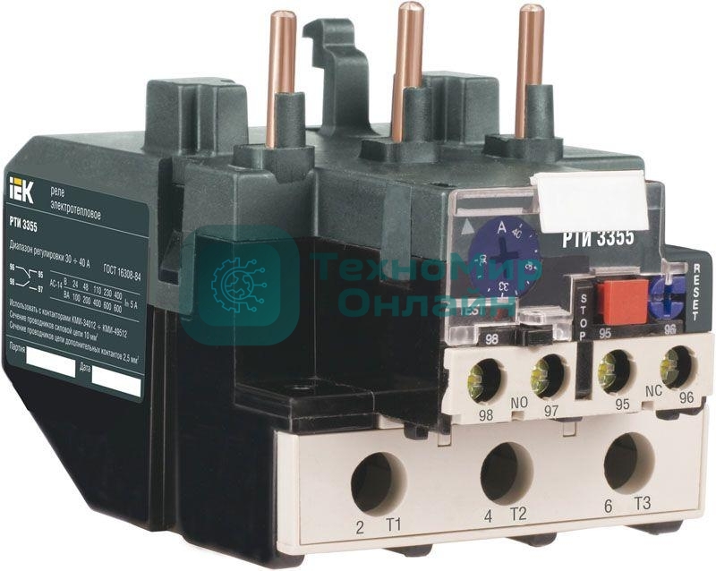 Реле тепловое РТИ 3365 80-93А ИЭК DRT30-0080-0093