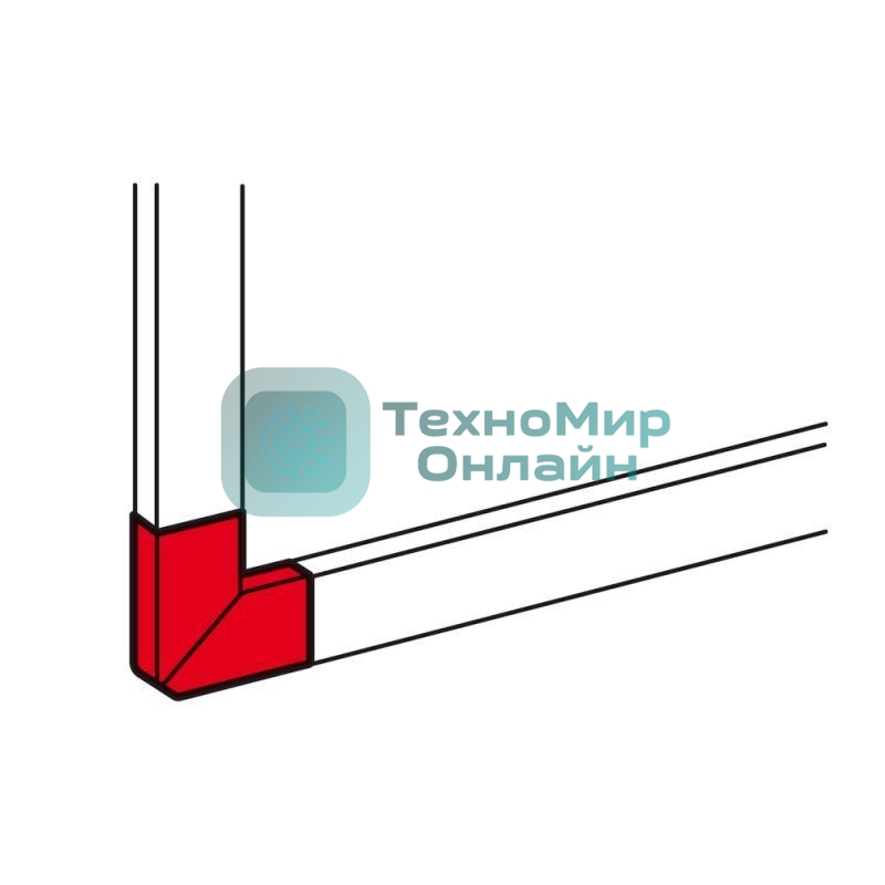 Угол плоский 50х80 Leg 010767