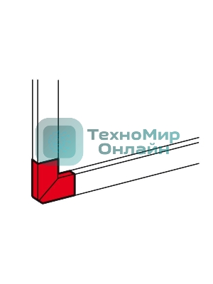 Угол плоский 50х80 Leg 010767