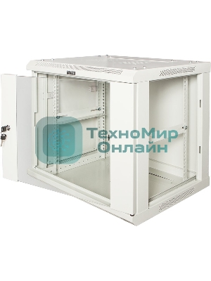 Шкаф настенный серии Pro, 12U 600x450, стеклянная дверь