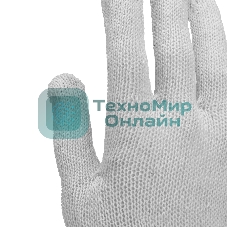 Перчатки трикотажные, с ПВХ точкой, 5 пар в упаковке, 7 класс Россия