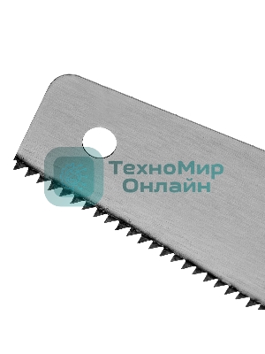 Ножовка по дереву Sparta 500 мм, 7-8 ТРI, каленый зуб, линейка, деревянная рукоятка